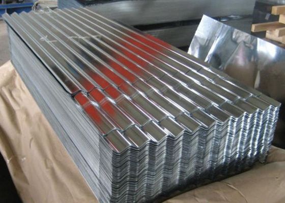 JIS G3302 SGCC Hoja de techo ondulada galvanizada con recubrimiento de zinc de 275 g/m2