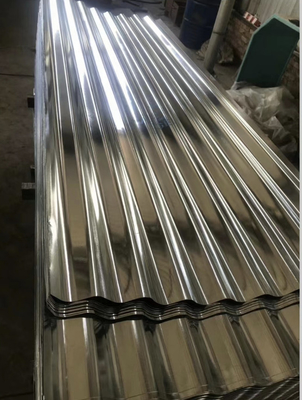 Revestimiento de zinc galvanizado 40-275 g/m2 Hoja zigzag regular / cero / grande