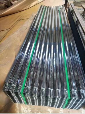 Revestimiento de zinc galvanizado 40-275 g/m2 Hoja zigzag regular / cero / grande