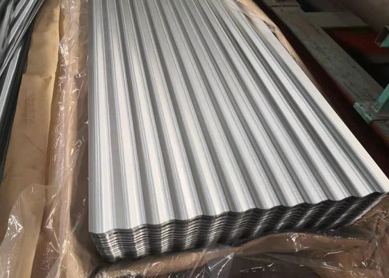 comprar 0.5mm DX51D AZ275 Plata de techo corrugado Galvalume con anchura efectiva de 800 mm para edificios de estructura de acero online manufacture