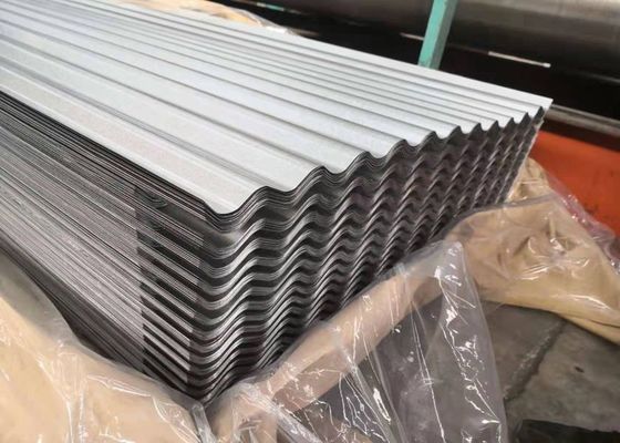 comprar 0.5mm DX51D AZ275 Plata de techo corrugado Galvalume con anchura efectiva de 800 mm para edificios de estructura de acero online manufacture